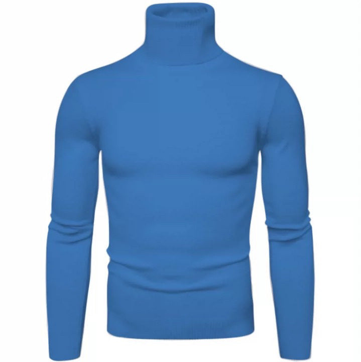 Herren Rollkragenpullover Merinowolle Elegant Warm