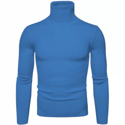 Herren Rollkragenpullover Merinowolle Elegant Warm