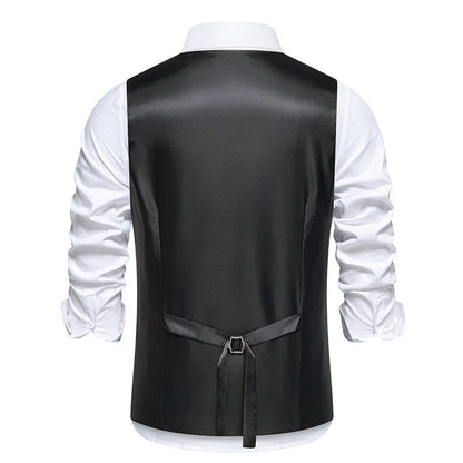 Herren Weste Modern Asymmetrisch Reißverschluss Design