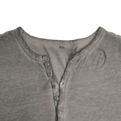 Herren Langarmshirt Modern mit Knopfleiste Elegantes Design