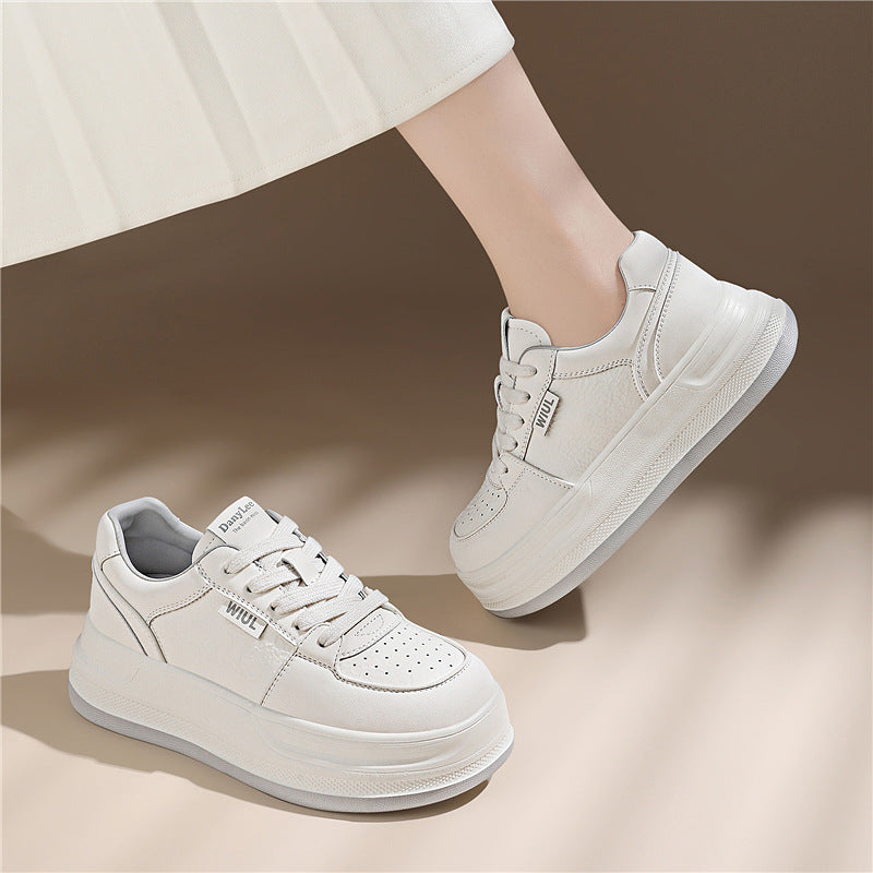 Damen Sneaker Weich Lederschuhe Bequem Modern