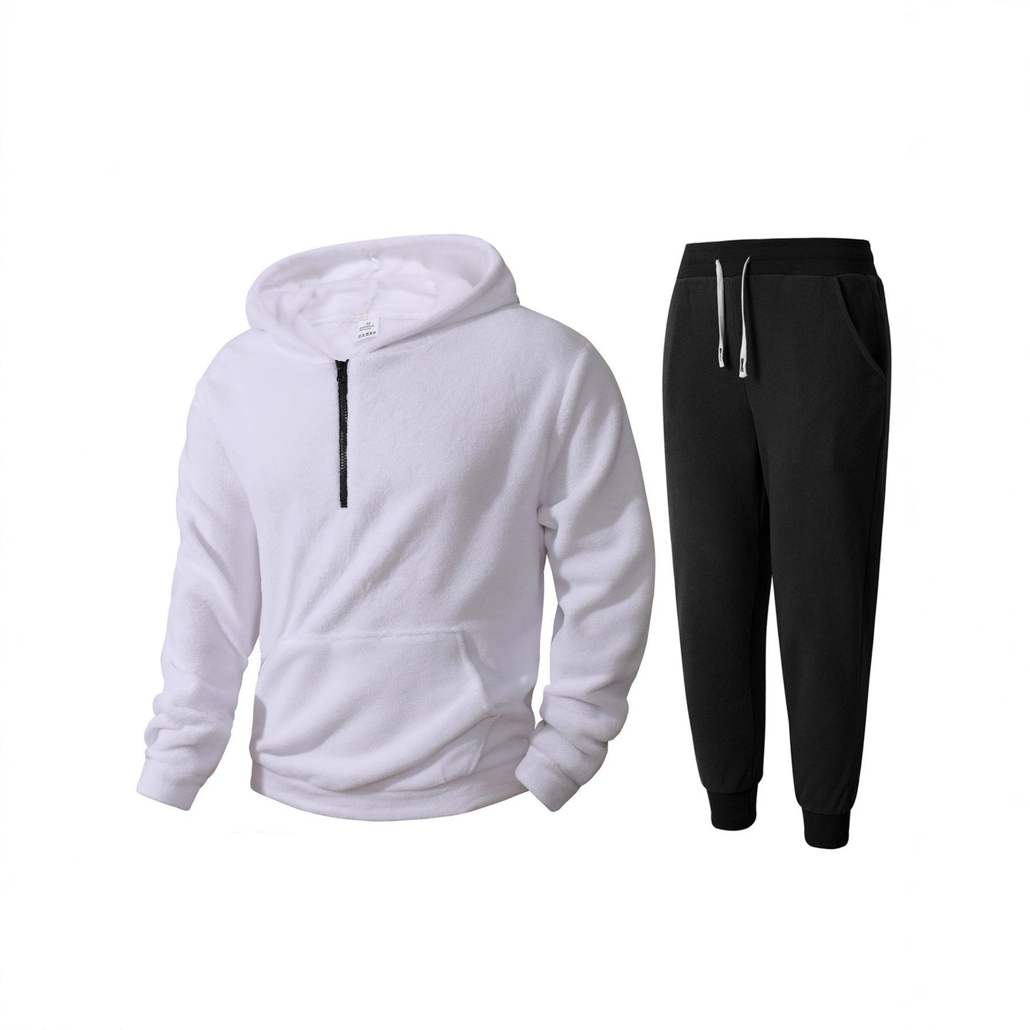 Herren Fleece Hoodie Jogginghose Set Weich Warm