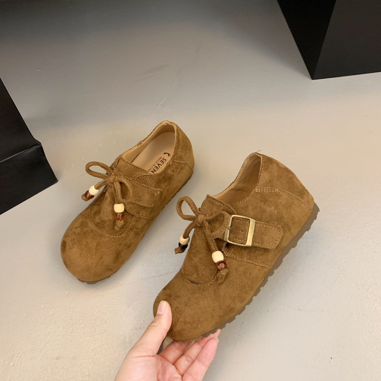 Damen Mokassins Comfort Weich Bequem Schnalle