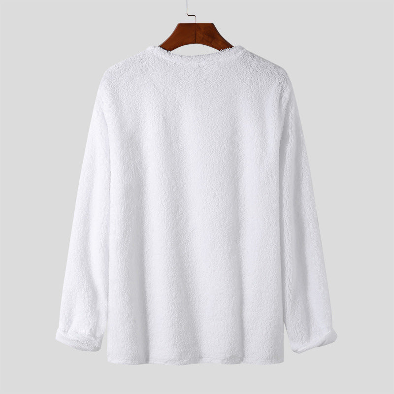 Herren Pullover Kuschelig V-Ausschnitt Soft