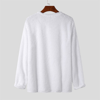 Herren Pullover Kuschelig V-Ausschnitt Soft