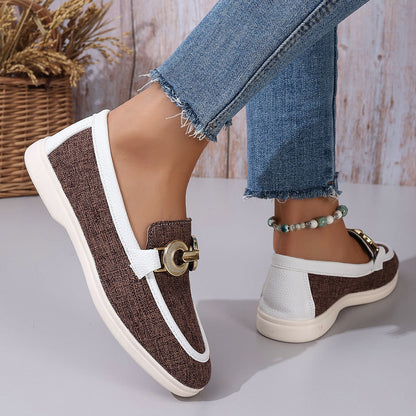 Damen Slipper Elegant Gold Dekoration Comfort