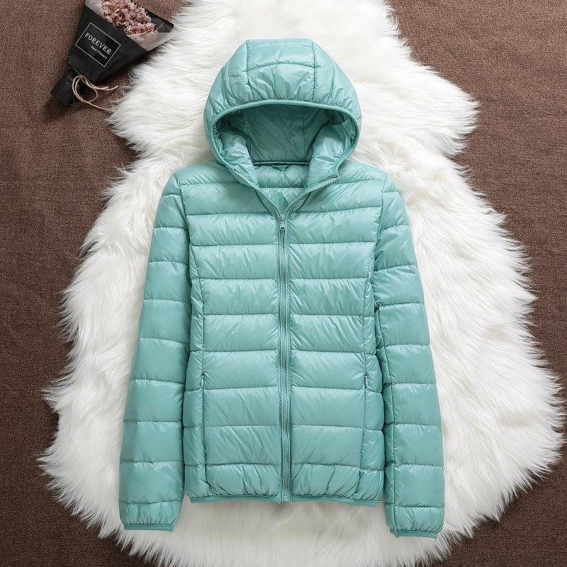 Mode Blaue Damenjacke Klassisch Himmelblau