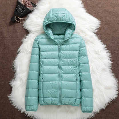Mode Blaue Damenjacke Klassisch Himmelblau