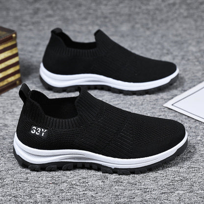 Damen Strick Sneaker Atmungsaktiv Komfortabel