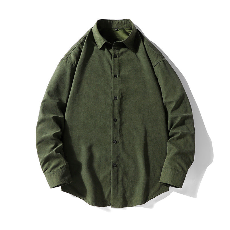 Herren Langarmhemd Weiches Baumwollhemd Berlin Stil