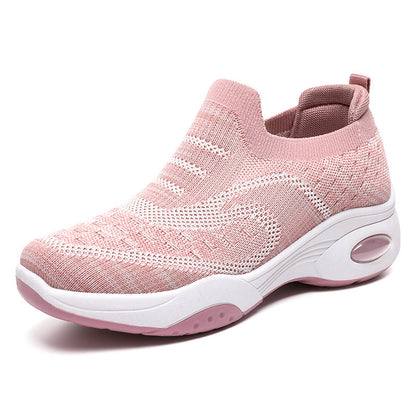 Damen Sneaker Sportlich Bequem Luftpolster
