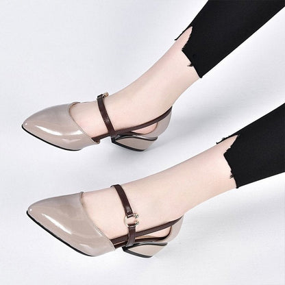 Damen Ballerinas Elegante Schnalle Modisch