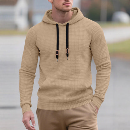 Herren Kapuzenpullover Strukturiert Modern Glamour Style