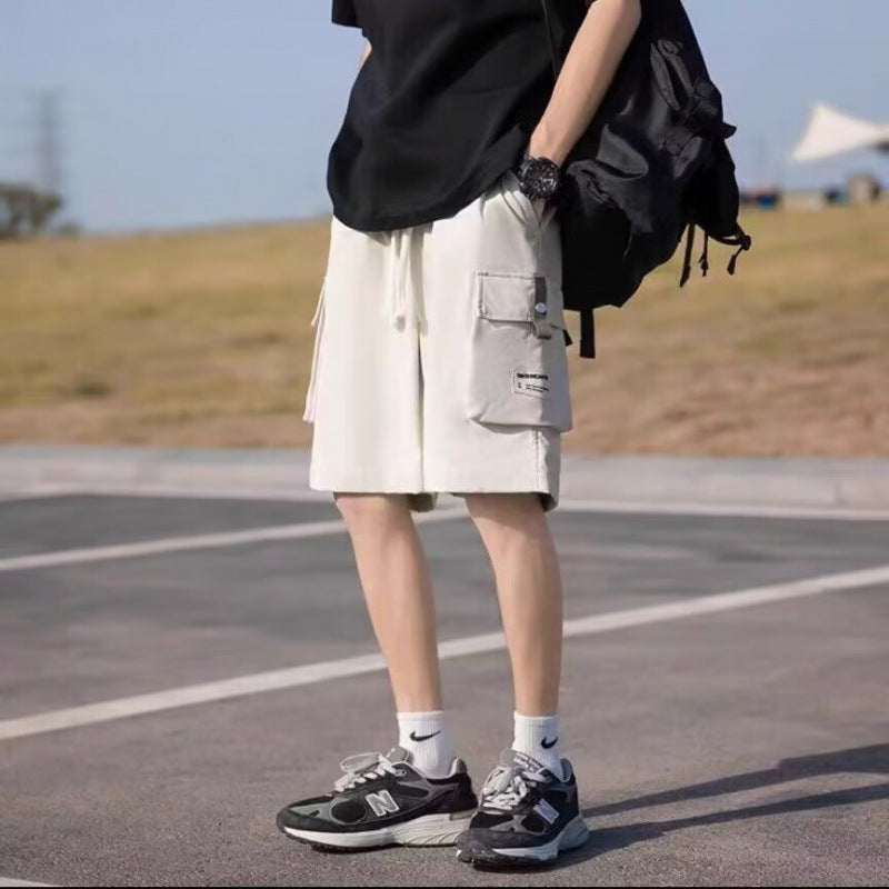 Herren Cargo-Shorts Bequem Mit Vielen Taschen Elastisch