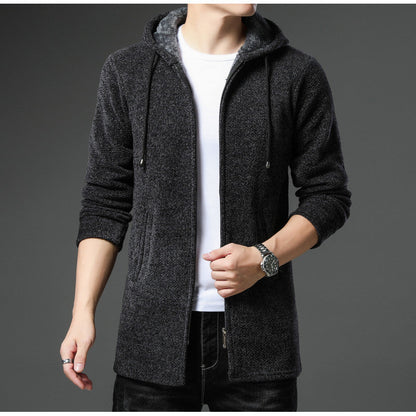Herren Freizeitjacke mit Kapuze Urban Style Schwarz