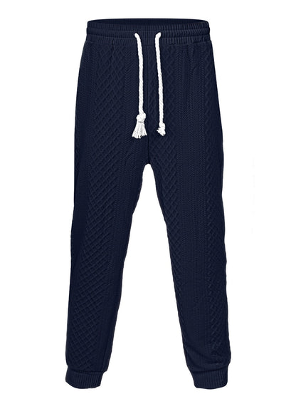 Herren Jogginghose Elastisch Stretch mit Struktur-Oberfläche