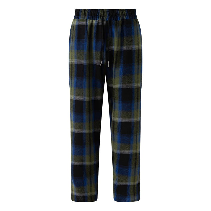 Herren Flanellhose Bequem Mit Seitentaschen Elastisch