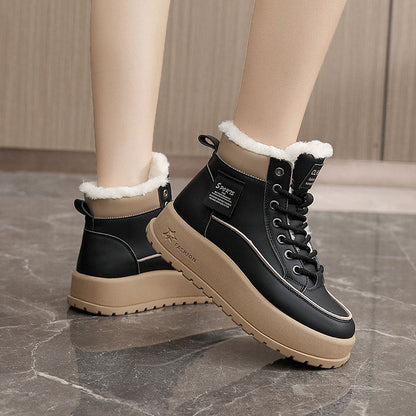 Damen Winterstiefel Warm mit Rutschfester Sohle