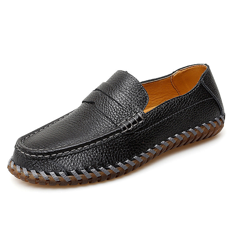 Damen Mokassins Elegante Leder Schuhe Handgenäht