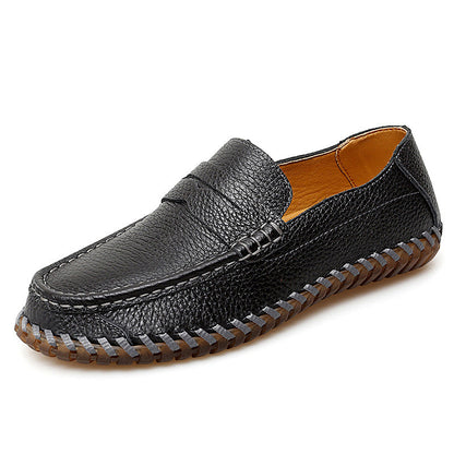 Damen Mokassins Elegante Leder Schuhe Handgenäht