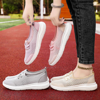 Damen Sneaker Atmungsaktiv Leicht Mesh Freizeitschuhe