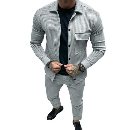 Herren Freizeit-Set Modern mit Elastik und Struktur