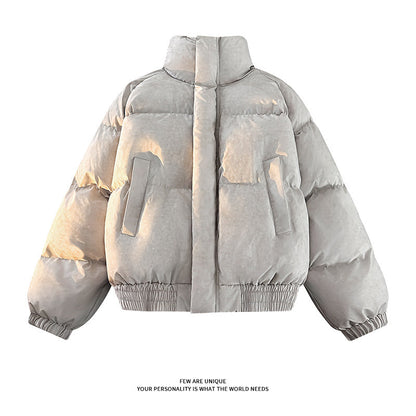 Damen Daunenjacke Warm Elegant Hoch Kragen