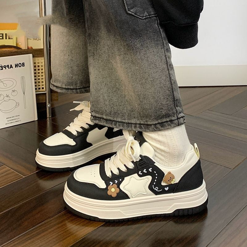 Damen Sneaker Chunky Modisch mit Applikationen
