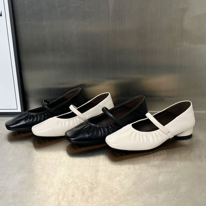 Damen Ballerinas Elegante Riemen Weich gepolstert