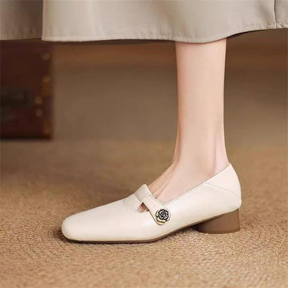 Damen Ballerinas Bequem Schnalle Elegant Modisch