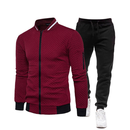 Herren Trainingsjacke Sportlich Stehkragen mit Hose