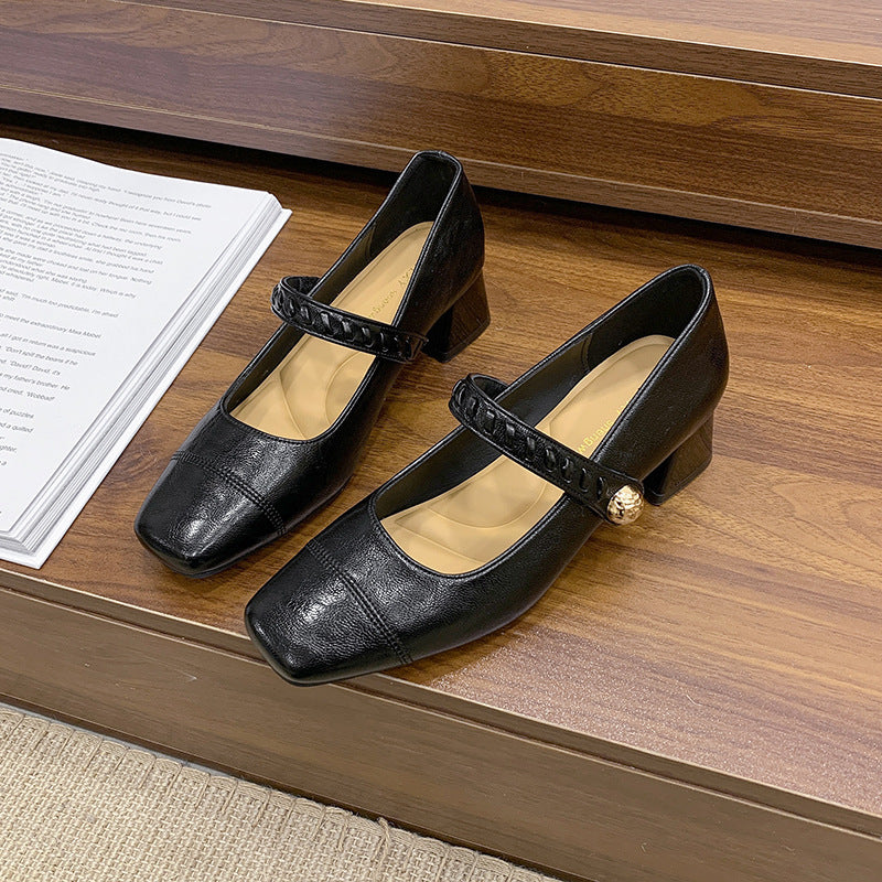 Damen Sling Pumps Hochzeitsschuhe Elegant Blockabsatz - BerlinGlamour