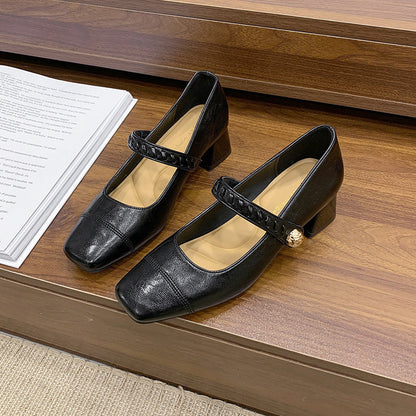 Damen Sling Pumps Hochzeitsschuhe Elegant Blockabsatz - BerlinGlamour