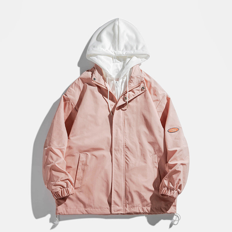 Unisex Übergangsjacke atmungsaktiv mit Kapuze Wasserabweisend