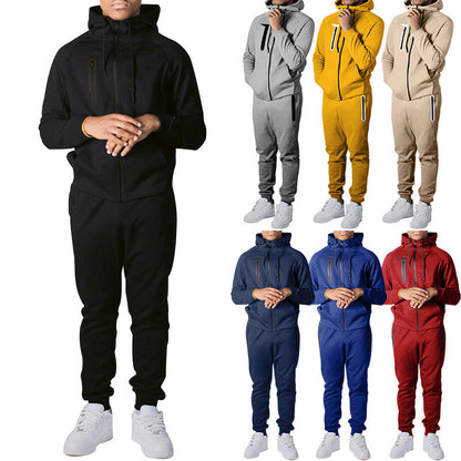 Herren Sport-Set mit Elastischer Jacke und Bequemen Joggers - BerlinGlamour