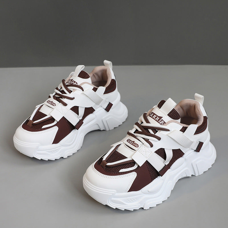 Damen Sneaker Chunky atmungsaktiv Komfort Sportschuhe