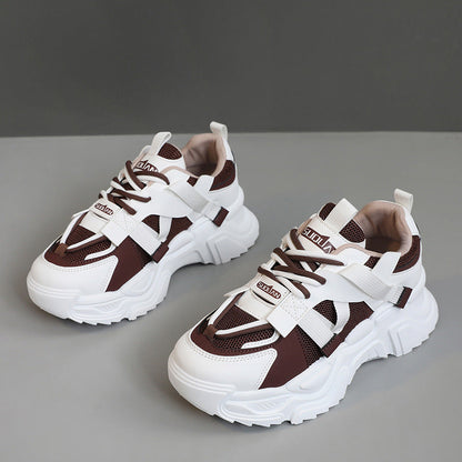 Damen Sneaker Chunky atmungsaktiv Komfort Sportschuhe