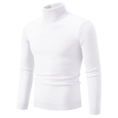 Herren Rollkragenpullover Baumwolle Weich Bequem