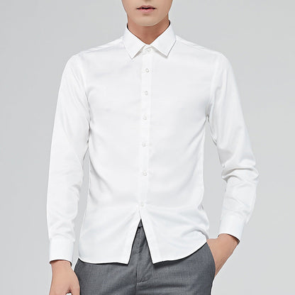 Herren Langarmbluse Elegant Moderner Schnitt Slimfit