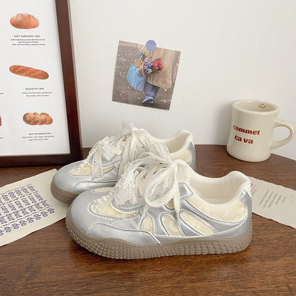 Damen Sneaker Modisch Einzigartig Schnürsenkel
