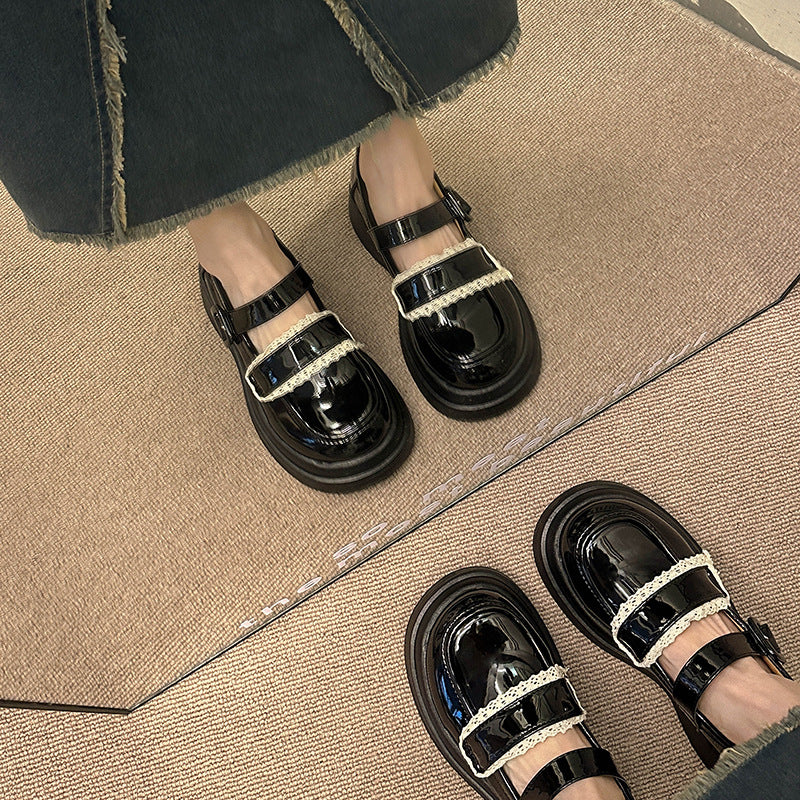 Damen Ballerinas Modisch Verstellbar mit Perlen Detail