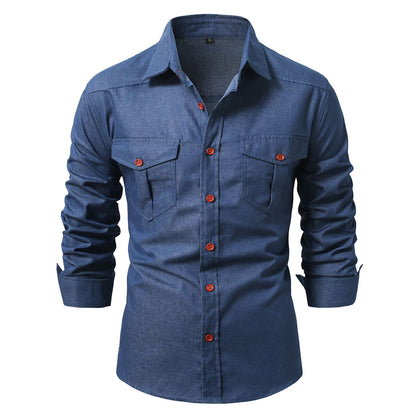 Herren Jeanshemd Modern Slimfit Style - BerlinGlamour