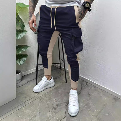 Herren Jogginghose Modern Cargo Bequem Schwarz