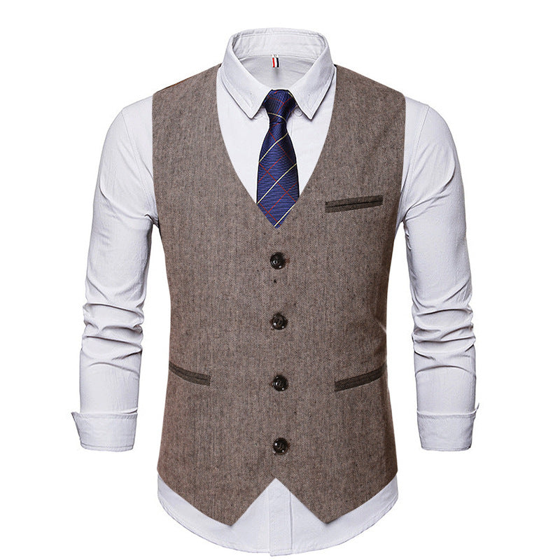 Herren Weste Modern Schnitt Hochwertig Elegant