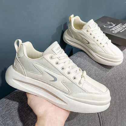 Damen Sneaker Leicht Laufschuhe Mit Dämpfung Weiss