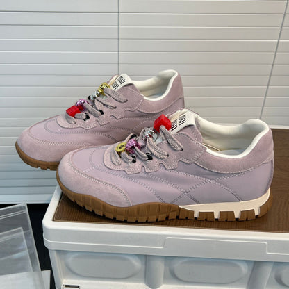 Damen Sneaker Bequem Schnüren Fashion Schuhe