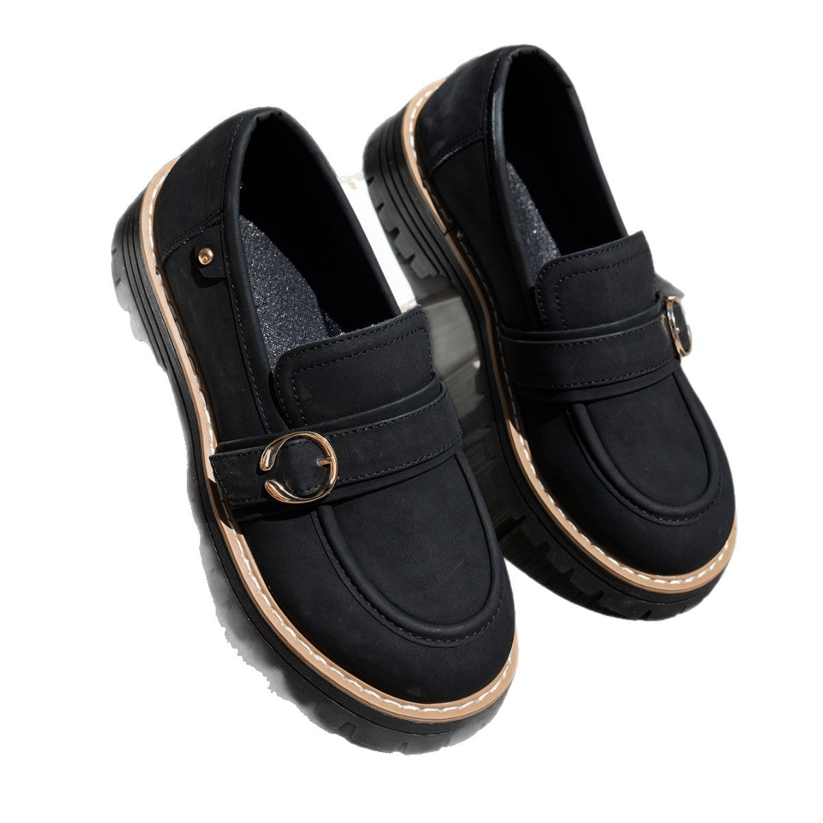 Damen Mokassinschuhe Elegantes Design Robust