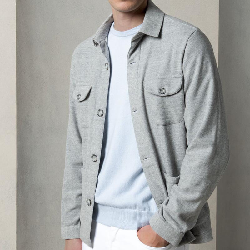Herren Strickjacke Lässig Mit Knöpfen Und Taschen