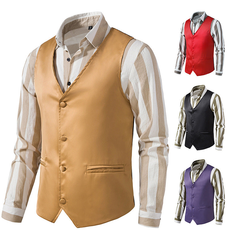 Herren Weste Modern Elegant Slim Fit