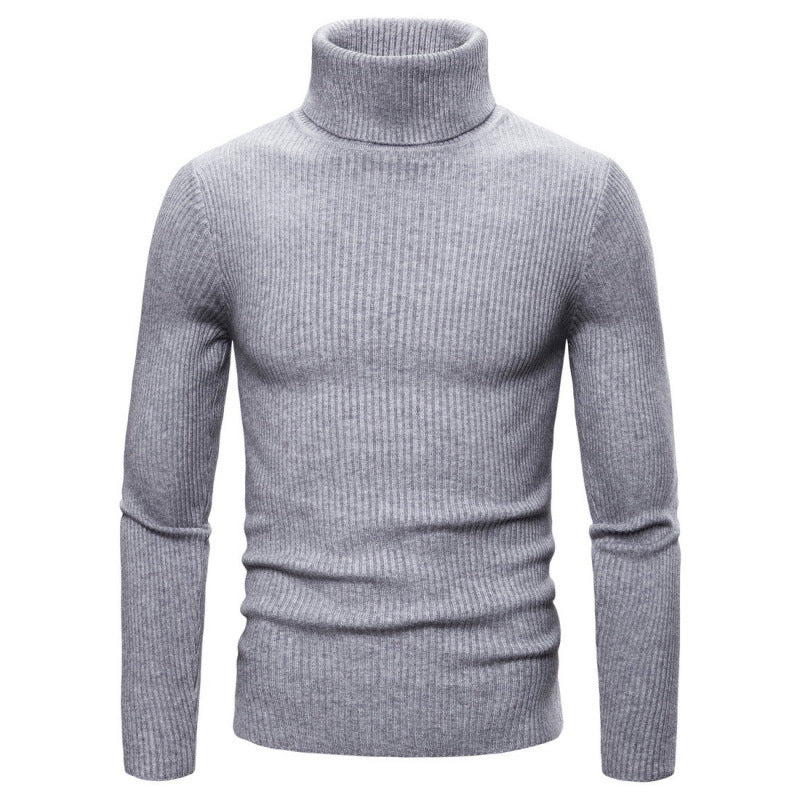 Herren Rollkragenpullover Struktur Optik Modern